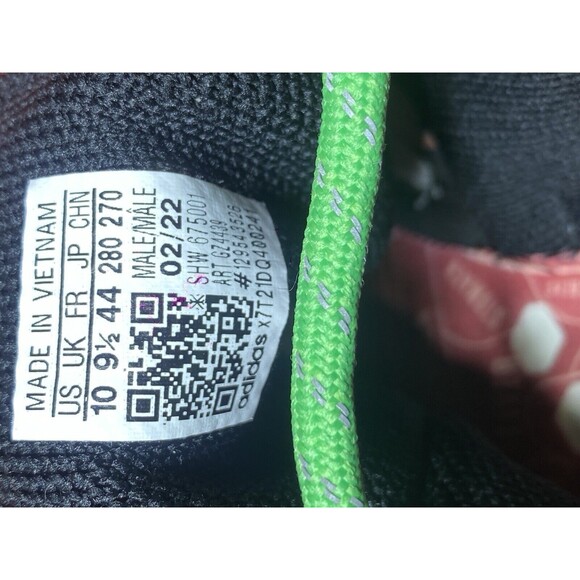 ADIDAS x PHARRELL WILLIAMS HU NMD "Pulse Amber" Animal Print HP3221 Size 10 New - Picture 8 of 9